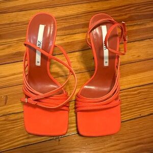 Zara Orange Heels